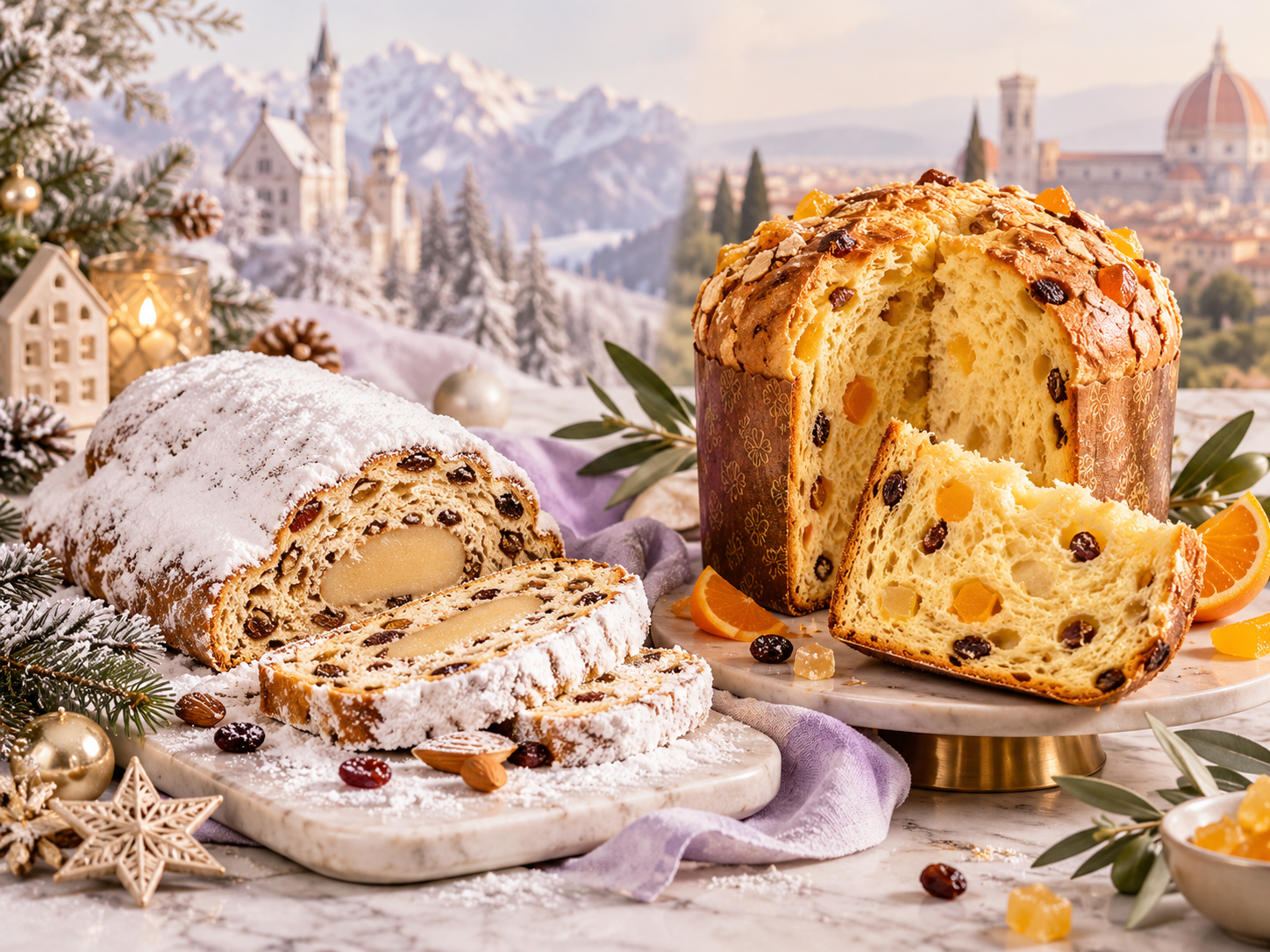 Germany's Stollen & Italy's Panettone